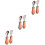 3Sets Baby Essbesteck Silikon- Orange & Bruchsicher 5