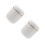 2Pcs Compact Mini Desk Trash Can White PP with Press Lid for Bathroom 7