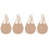 2Paren Flexibele Halve Zool Beschermers Ballet En Moderne 3