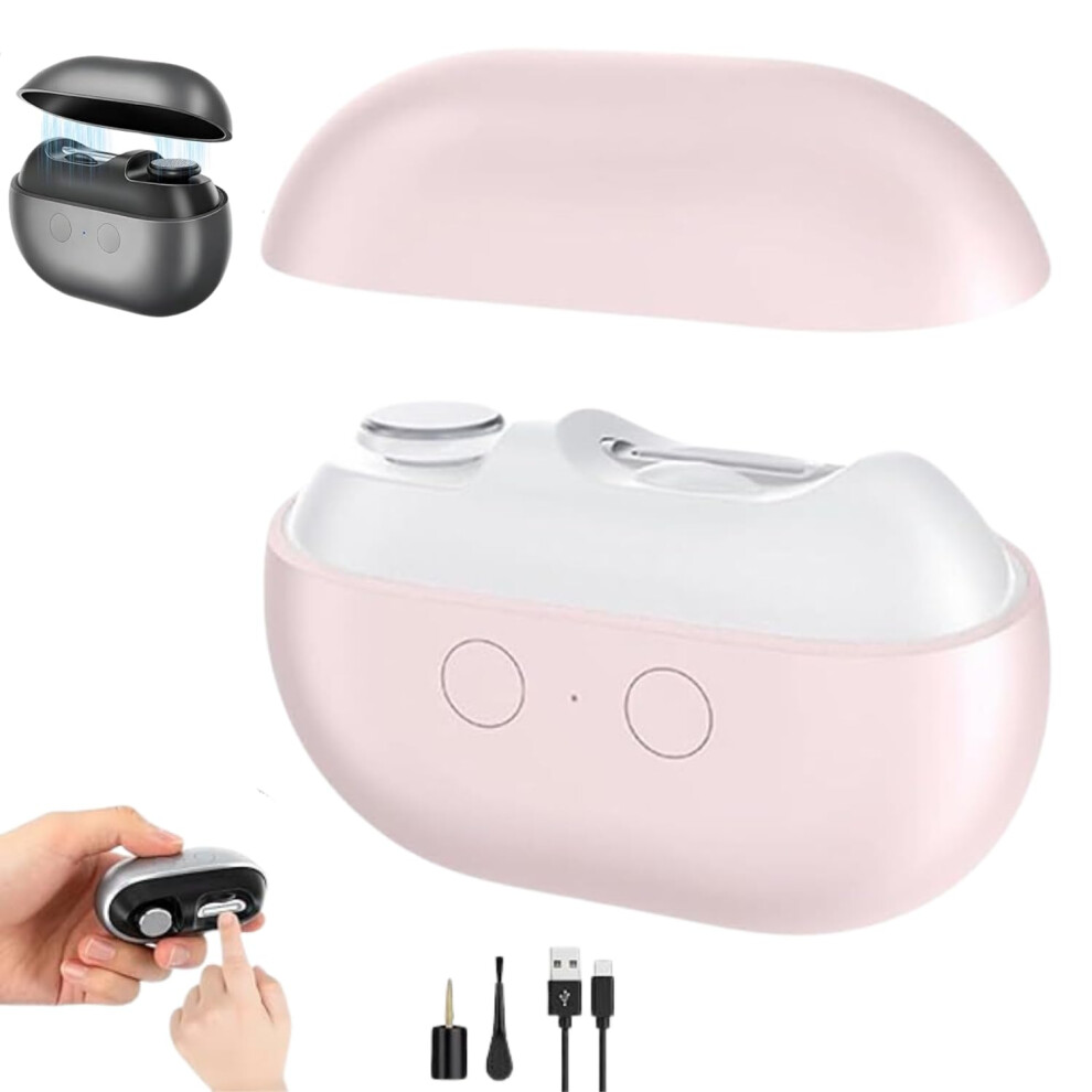 Light/Pink Electric Nail Clipper For Seniors With Led Usbc Rechargeable Toenail Clippers For Thick Nails (Pink)