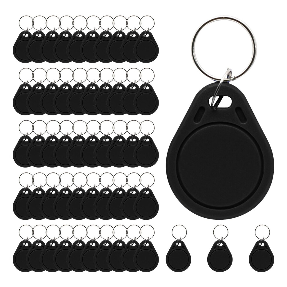 125Khz T5577 Rewritable Rfid Key Fobs 50 Pack Black For Proximity Access Control And Cloning 9169991704692