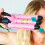 Ceramic Curling Iron Set with 3 Interchangeable Barrels and Intelligent Temperature Control, Pink 3