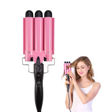 Triple Barrel Curling Iron 22mm Ceramic Hair Curler with Adjustable Heat LCD for Beach Waves