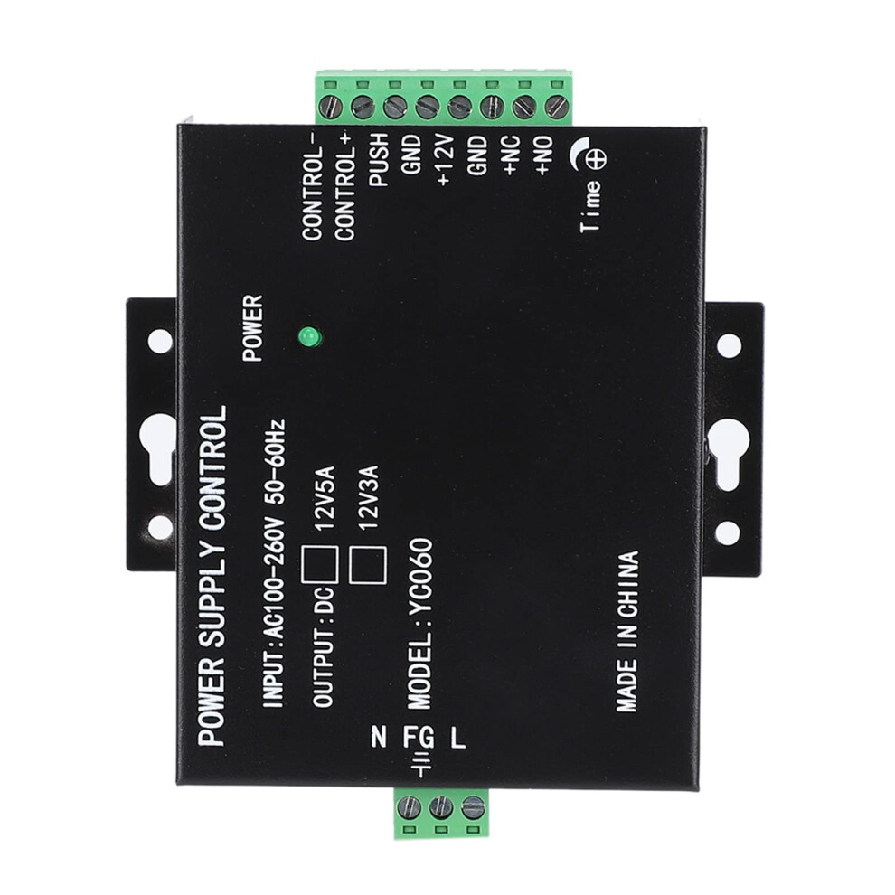 Door Access Control Power Supply 12V 3A Stable Output Wide Voltage Compatibility Black 9169991704913