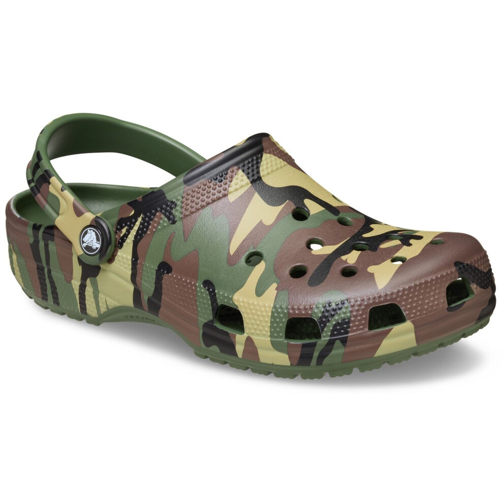 Crocs (, ) Classic Camouflage Eva Men's Army Green Clogs