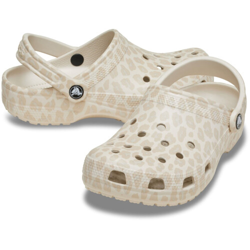 Crocs (, ) Crocs Classic Animal EVA Women's Almond Tint/Leopard Clogs 2
