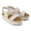 Toms (, ) TOMS Giana Textile Women's White Beachside Sandals 3