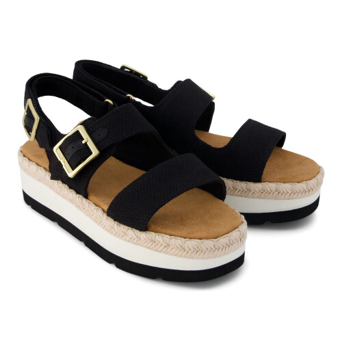 Toms (, ) TOMS Giana Textile Women's Black Beachside Sandals 2