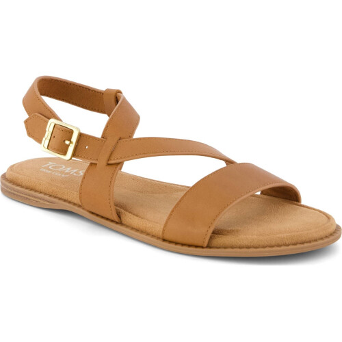 Toms (, ) TOMS Mar Leather Women's Brown Sugar Sandals