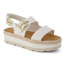 (, ) TOMS Giana Textile Women's White Beachside Sandals