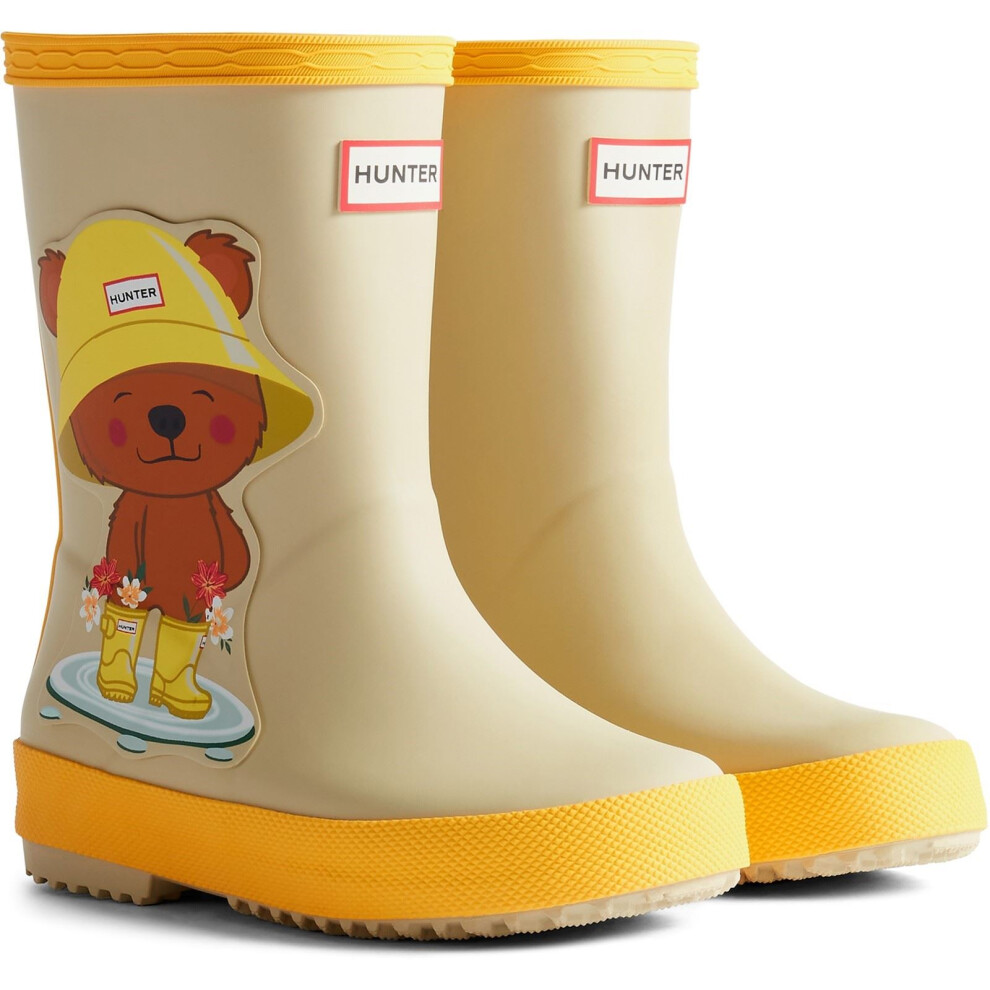 Hunter (, ) Kids First Bear Print Boot Rubber Kid's Bear Print Wellington Boots