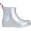 Hunter (, ) Hunter Play Short Boot Metallic Rubber Women's Silver Wellington Boots 2