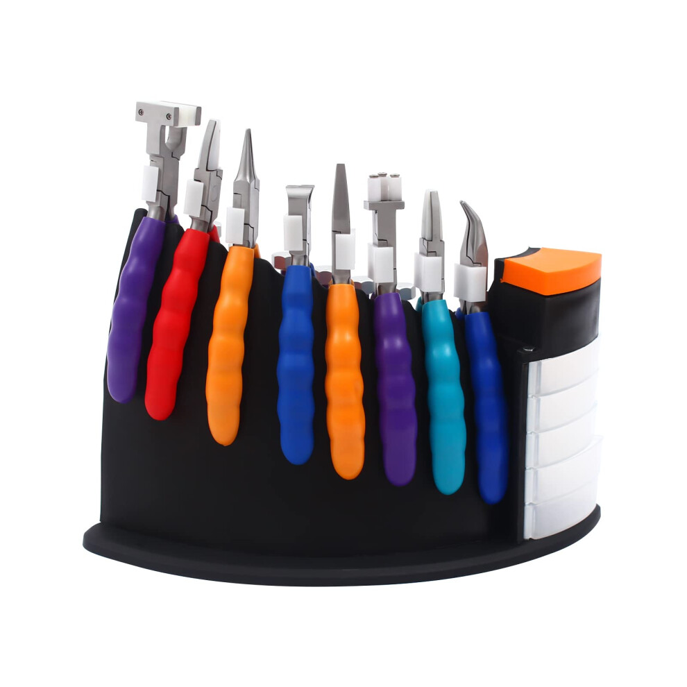 Eyeglass  Kit with 8 Pliers and 6 Screwdrivers, Optical Tool Set for Frame Adjustment and Maintenance