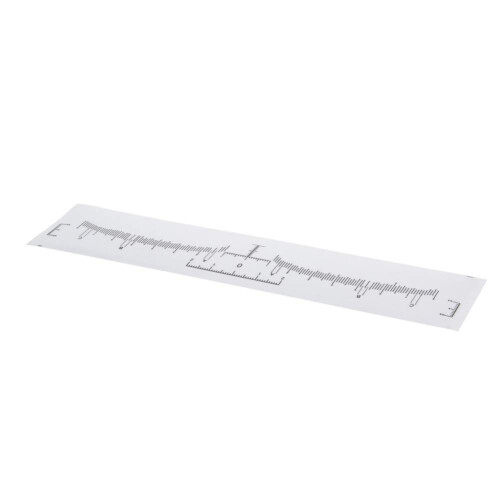Eyebrow Ruler Stickers 10pcs Set for Precise Brow Mapping and Microblading Golden Ratio Guide 1
