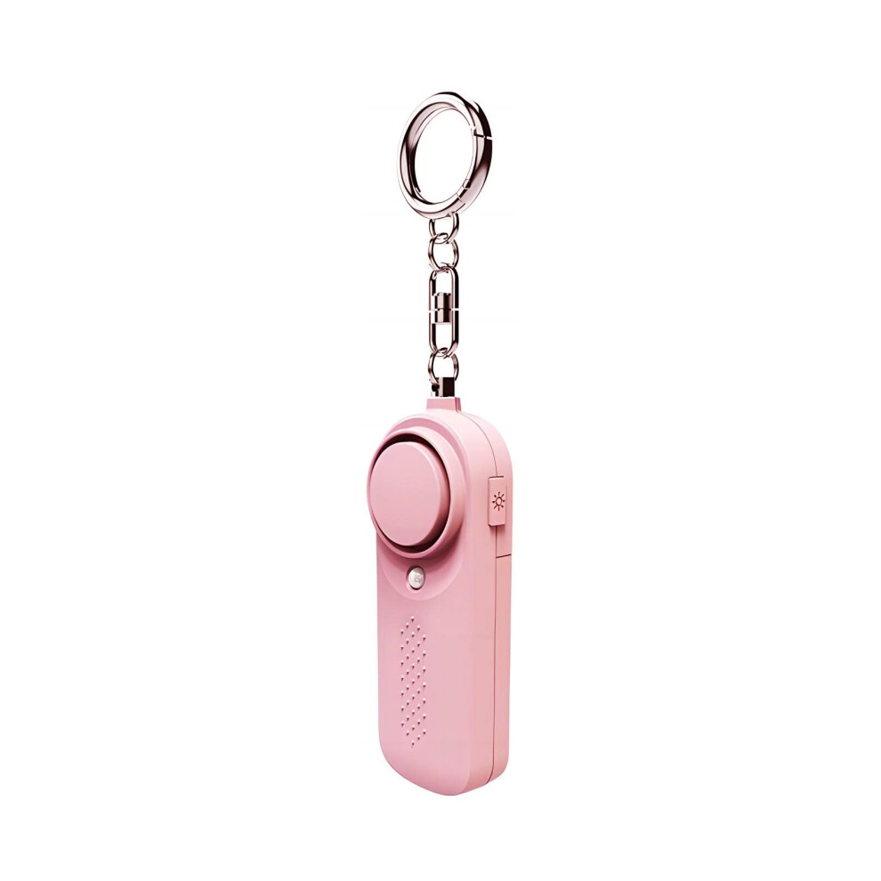 Safety Alarm 130Db Loud Siren With Strobe Led Light, Pink Self Defense Keychain For Women Kids Elderly 9113335831285