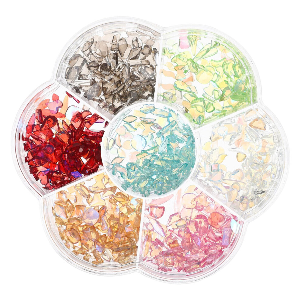 Nail Art Decorations Resin Nail Gems with Instant Sparkle Effect for DIY Manicure and Salon Use