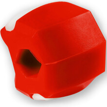 Jaw Exerciser Red Intermediate Level Face Slimmer Double Chin Reducer Soft Silicone with Box