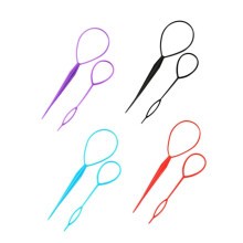 Hair Braiding Tool and Ponytail Maker Set, Easy Quick Styling for Parties, 20 Pairs Random Colors