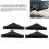 Kit diffusore paraurti posteriore ABS nero 1553 cm 8