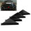 Kit diffusore paraurti posteriore ABS nero 1553 cm 5