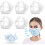 Mask Bracket Inner Support Frame Silicone Reusable 3D Design for Comfortable Breathing Pack of 5 1