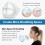 Mask Bracket Inner Support Frame Silicone Reusable 3D Design for Comfortable Breathing Pack of 5 3