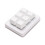 Programmable 6-Key Mechanical Macro Keyboard 180mAh, Black/White 1