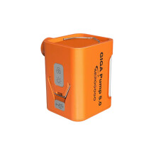 Portable Rechargeable Air Pump with Powerful Dual Mode LED Light and LongLasting Battery, Orange