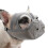 Breathable Mesh Dog Muzzle for Short Snouts Adjustable Fit Black Grey 12