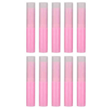 Empty Lipstick Tubes 10pcs 12.1mm Pearlized Pink DIY Lip Balm Containers for Reusable Makeup