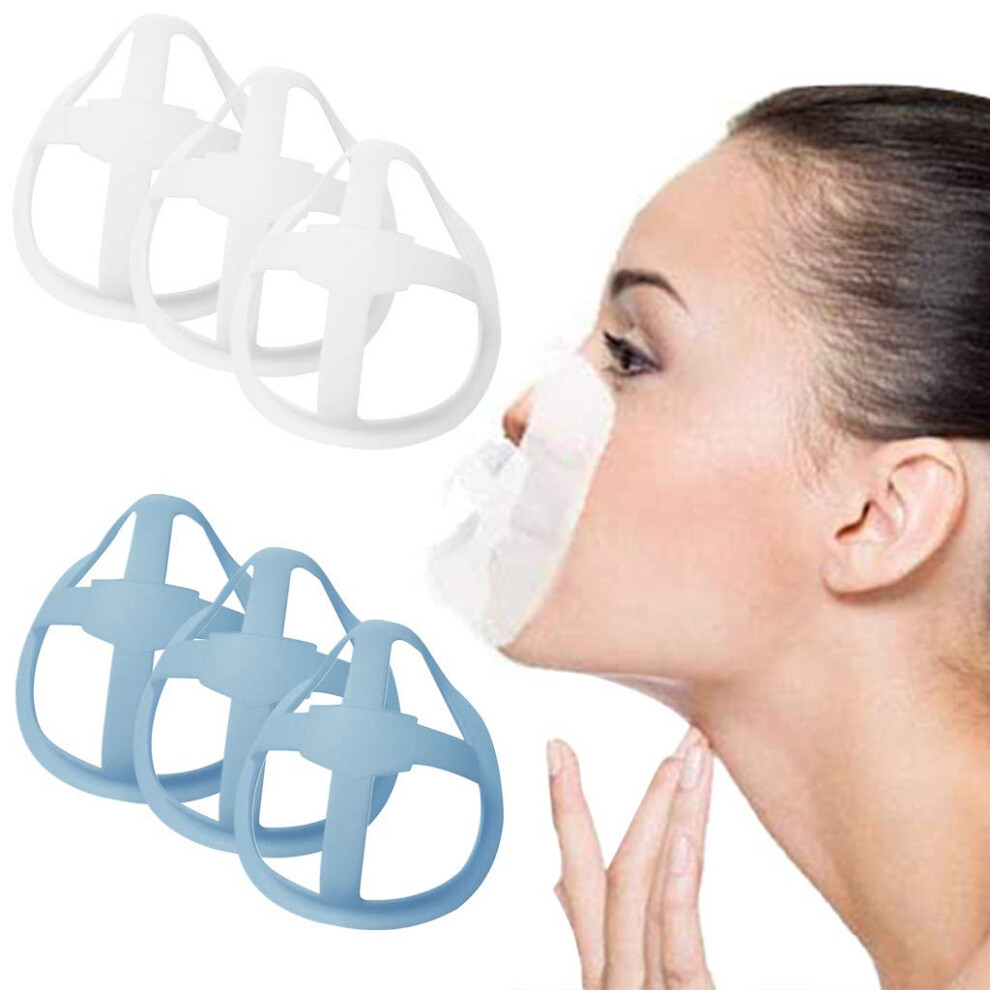 Silicone Mask Bracket 3D Inner Support For Breathing Space And Makeup Protection, 6 Pack 9044945549591