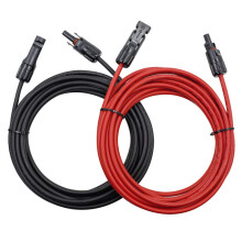 20ft 12AWG Solar Panel Extension Cable Set with MC4 Connectors, Weatherproof Red and Black Wires