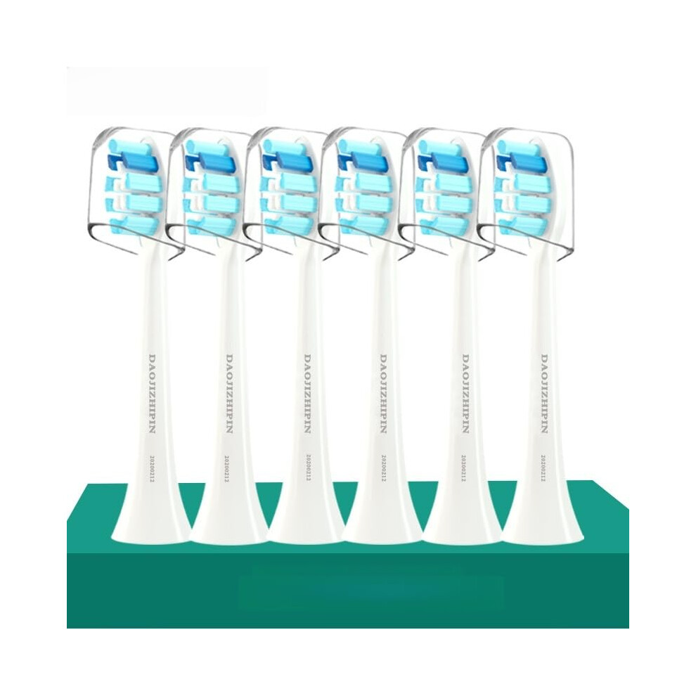 Replacement Heads 6 Pack with DuPont Bristles for Gentle Gum Care and Deep Clean for Philips Sonicare
