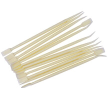 100 Pcs Plastic Lash Extension Tool with Glue Spoon, 2 Way Eyelash Applicator for Grafting