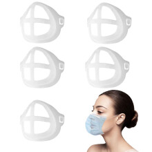 Face Mask Bracket 5pcs Silicone Support Frame for Comfortable Breathing and Makeup Protection
