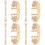 4Pcs Replaceable Watch Bands Metal Wristwatch Straps 5