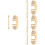 4Pcs Replaceable Watch Bands Metal Wristwatch Straps 6