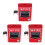 3Stk Robuste Not- Taste Rot Manuellem Reset 8