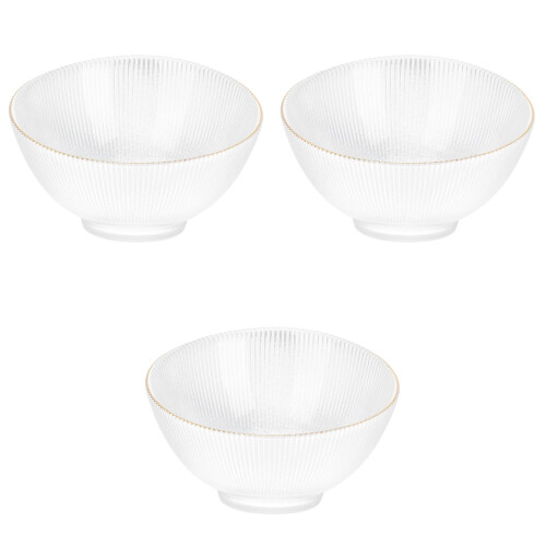 3Stk Schüssel Transparent Für Gemüse Dessert Und 2