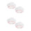 4Pièces Bonnets Imperméables Blancs Pour Douche Et 3