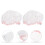 4Pièces Bonnets Imperméables Blancs Pour Douche Et 9