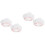 4Pièces Bonnets Imperméables Blancs Pour Douche Et 2