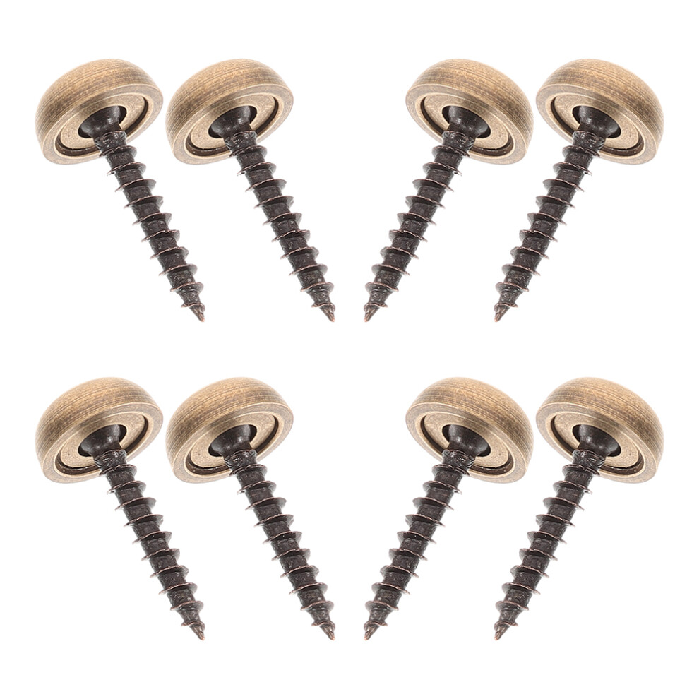 16Pcs Rose Gold Screw Covers Caps Brass Screws For Craft Use 3632145476043