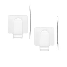Makeup Mixing Palette with Spatula Set Acrylic Hand Palette for Hygienic Makeup and Nail Art