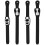 4Pièces Boucles Universelles Noires Pour De Roller 3