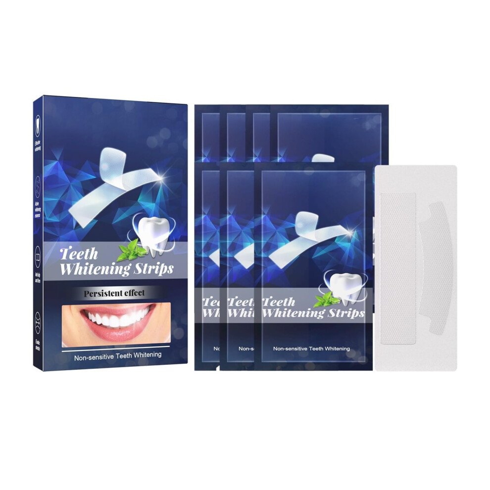 Teeth Whitening Strips for Sensitive Teeth Women 7 Pack, Fast Stain Removal, Professional Whitening Kit