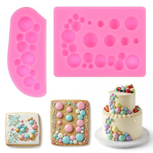 Silicone Half Sphere Mold 2Pcs for Chocolate Cake Decorating Candy Making Nonstick Dishwasher Safe