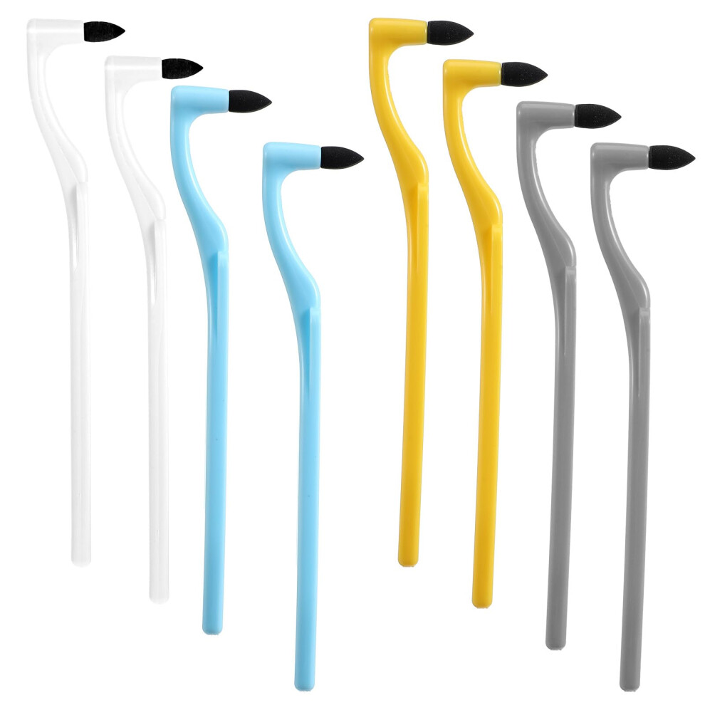 Blue/White/Yellow 8 Pcs Tooth Stain Remover And Dental Plaque Removal Tool Kit With Ergonomic Grip, MultiâColor