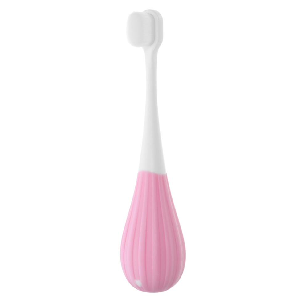 Pink Soft Toothbrush With Soft Dense Bristles For Adults And Kids, Ergonomic Grip, Balloon Design