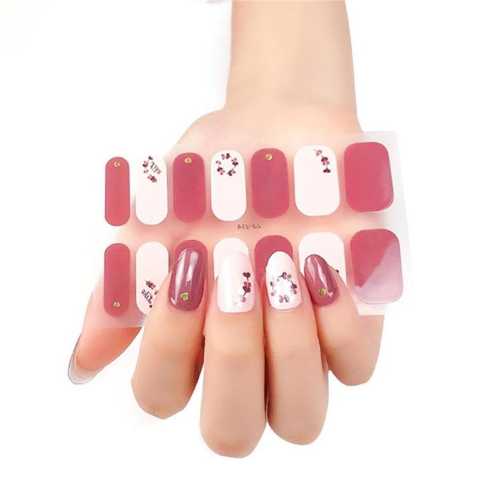 Glitter Nail Wraps Stickers Set  SelfAdhesive DIY Manicure Kit with Multiple Size Options